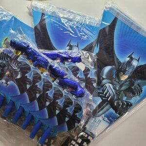 Batman Birthday Party Blower Banner Decor Boys Table Cover Shower Super Hero Fly